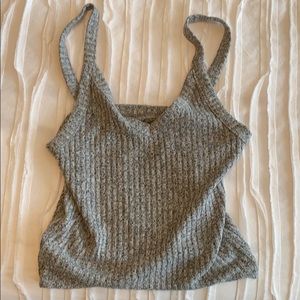 American Eagle Ribbed Crop Tank Size Small